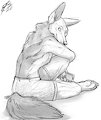 Jackal Sketch Commission by Lizet