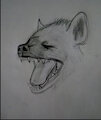 Spotted hyena sketch by Jokerfan79