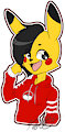 Pika Girl Sticker