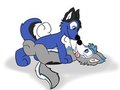 Cuddles by AzurelHusky