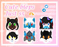 Cute bleps $5 USD