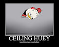Ceiling Huey watches you masturbate by lightlyoiledbowl