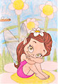 Cute Fairy on a Flower