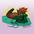 Smalls Chillin' like it's all good. by Volamont