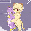 Neko and Janus by LittleWindTerror