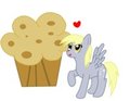 Derpy and the giant muffin