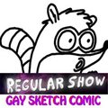 Regular Show Short Gay Sketch Comic by TheMonkeyJack