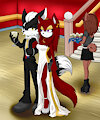 A Jackal & his Goddess by CandyBabe