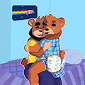 dad's spoiled bear cub by Alexnoiver