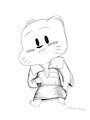 Chibi Gumball wears Fr&auml;ulein Nicole's (0x00000) Void dress