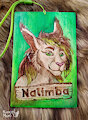 Nalimba- wooden badge