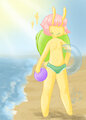 Sunny at the beach by Jellybug