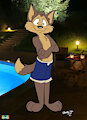 Rocket T. Coyote at Tali's Pool Party!