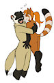 Ferret Hugs by MisterRee