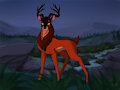 Deer with Scar by stuffalso