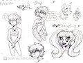 PASWG and Monster High sketches