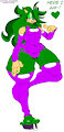 Delcia - Lovely Happy Green Hedgehog by Habbodude