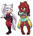 Xuxa and Hagane: by Hazel by colormute