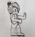 Hana practicing her skills by Cyborghedgehog