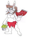 Danielle, the Pregnant Cave-Rabbit by CCB18