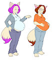 Pregnant Ducky & Mallory - coloured