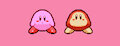 Dancing Kirby and Waddle dee by pontoco