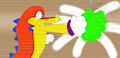 Blaster and the Punching Bag