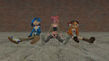 SMG4 Girls in Clock Cleaners by 0640carlos