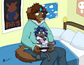Daddy's Little Stinker [Commission] by Bearhardt