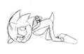 Sonic the hedgehog being tied up. by SonkerS