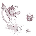 Rowan's morning stretch