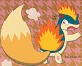 Quilava with tail by Sawarareshi