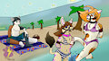Sweetsmirk Family's (Space) Beach Day by NinAmber