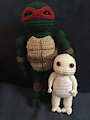 Yuki next to Raph by SadoraNortica