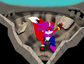 Red Fox Making a Crater