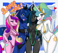 MLP:Princesses and The Queen by sssonic2