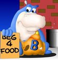A "blue hippo" for hire. (Blue Hippo fanart) by Kopykat90