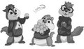 Alvin Simon and Theodore by LeoTheKitten