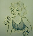 Doodle ~ Human Daestra (Art gift from XJanaeX)