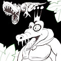 1st Digital Sketch - Banana Hoard Ahead!