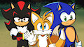 Shadow, Tails y Sonic 2 by AngelDeLaVerdad