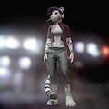 Bad-ass Tiger Lady ~ VRChat Commission by JuliaWinterPaw