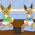 Gamer Eevee -By l1llily-