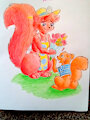 Mother squirrel's birthday by cookingbutt86
