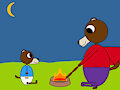 Camping with my mommy