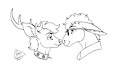 Deer and donkey nose boop!