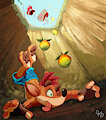 Crash Just Keeps Falling by pandapaco
