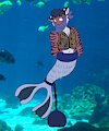 Commission - Merman tiger guy