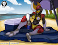 Tsuki at the beach by TheArashi