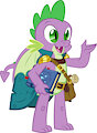 MLP- Spike the Dragon Wizard by MoonShadow700
